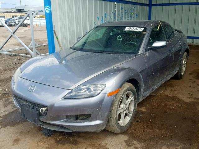 JM1FE17N550155251 - 2005 MAZDA RX8 GRAY photo 2