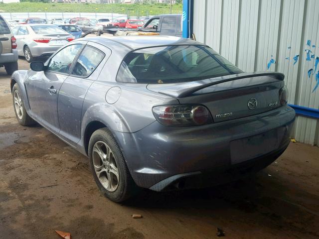 JM1FE17N550155251 - 2005 MAZDA RX8 GRAY photo 3