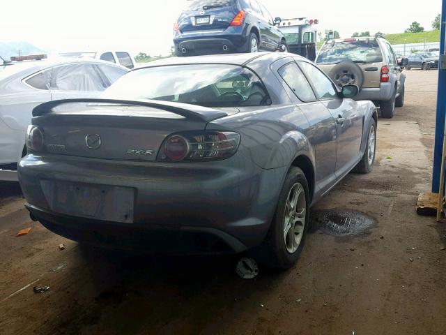 JM1FE17N550155251 - 2005 MAZDA RX8 GRAY photo 4