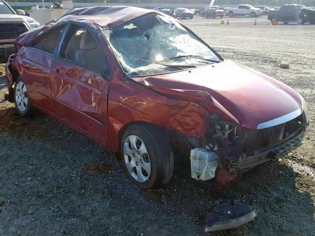 KNAFE121885517078 - 2008 KIA SPECTRA EX RED photo 1