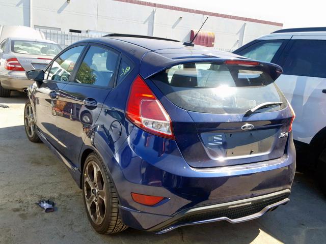 3FADP4GX8GM162740 - 2016 FORD FIESTA ST BLUE photo 3