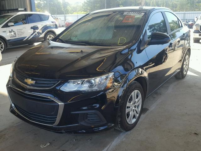 1G1JB5SH1H4177054 - 2017 CHEVROLET SONIC LS 黑色 照片 2