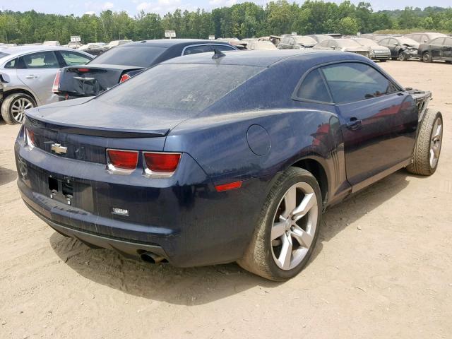 2G1FE1E37C9141199 - 2012 CHEVROLET CAMARO LS BLUE photo 4