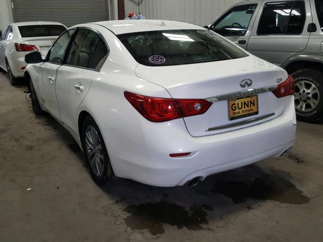 JN1BV7AP8FM338247 - 2015 INFINITI Q50 BASE WHITE photo 3