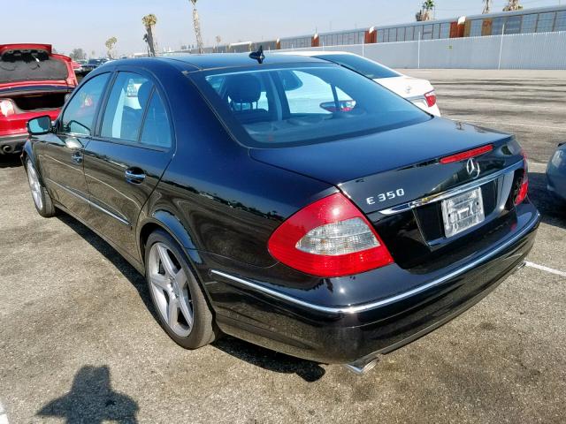 WDBUF56X29B426502 - 2009 MERCEDES-BENZ E 350 BLACK photo 3