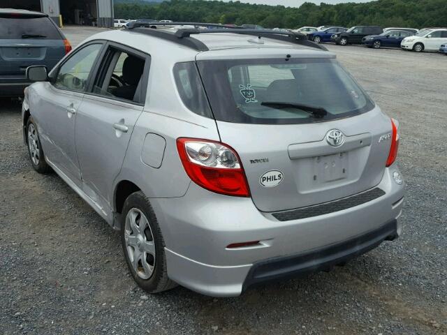 2T1KU4EEXAC371232 - 2010 TOYOTA COROLLA MA SILVER photo 3