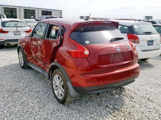 JN8AF5MRXBT012929 - 2011 NISSAN JUKE S RED photo 3