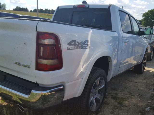 1C6SRFJT8KN609912 - 2019 RAM 1500 LARAM WHITE photo 4