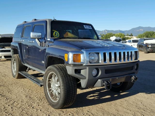 5GTDN13E978196251 - 2007 HUMMER H3 BLUE photo 1