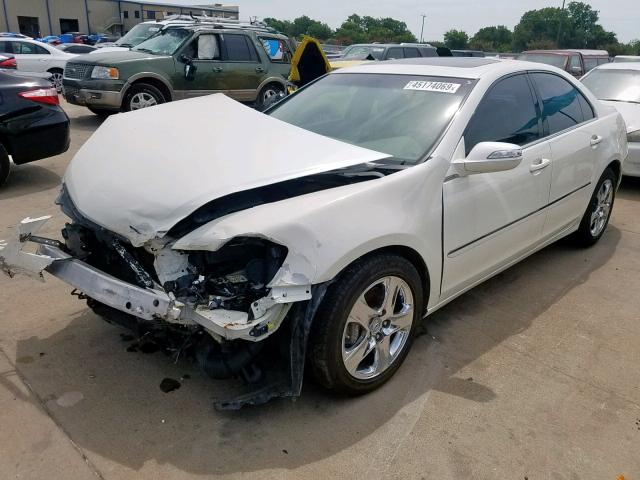 JH4KB16536C009647 - 2006 ACURA RL WHITE photo 2