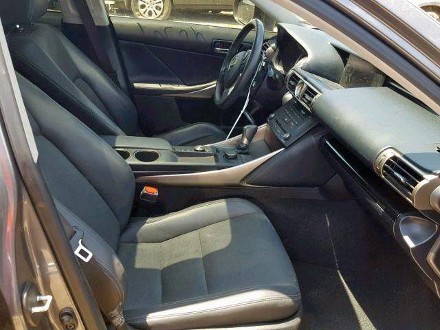 JTHBF1D21F5046827 - 2015 LEXUS IS 250 GRAY photo 5