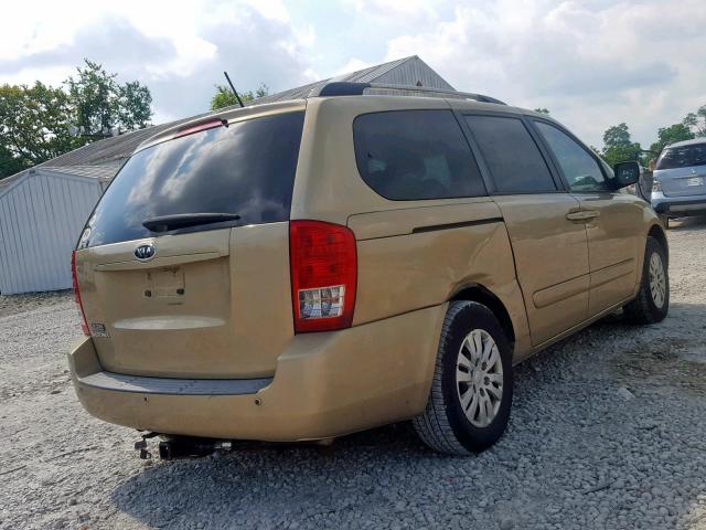 KNDMG4C76B6379244 - 2011 KIA SEDONA LX BROWN photo 4