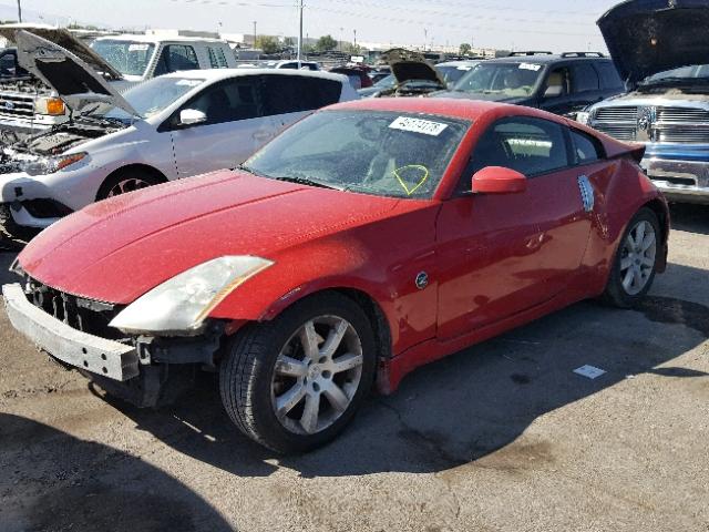 JN1AZ34EX3T009991 - 2003 NISSAN 350Z COUPE RED photo 2