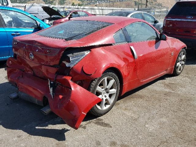 JN1AZ34EX3T009991 - 2003 NISSAN 350Z COUPE RED photo 4