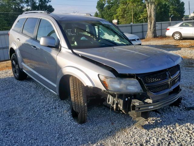 3C4PDDGG8JT387642 - 2018 DODGE JOURNEY CR SILVER photo 1