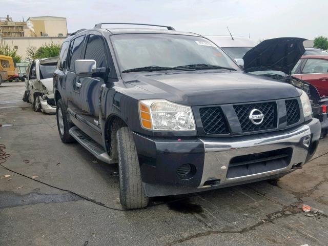 5N1AA08B35N738355 - 2005 NISSAN ARMADA SE BLACK photo 1