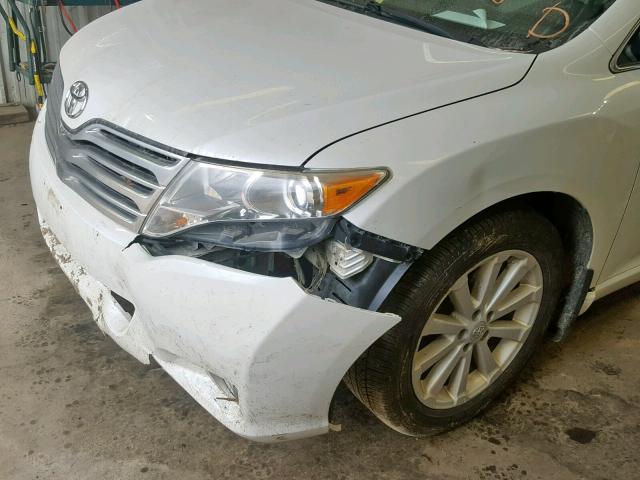 4T3BA3BB0BU027347 - 2011 TOYOTA VENZA WHITE photo 9