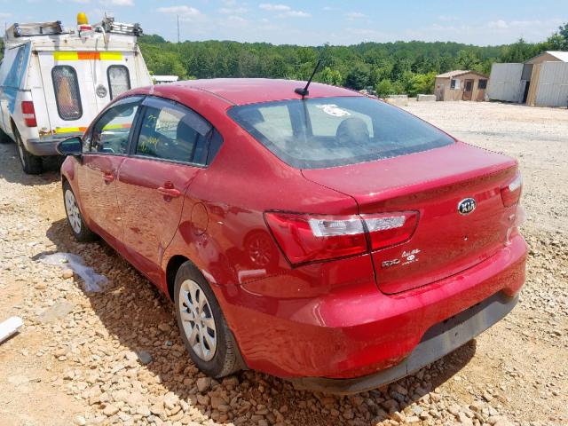 KNADM4A39H6118690 - 2017 KIA RIO LX RED photo 3