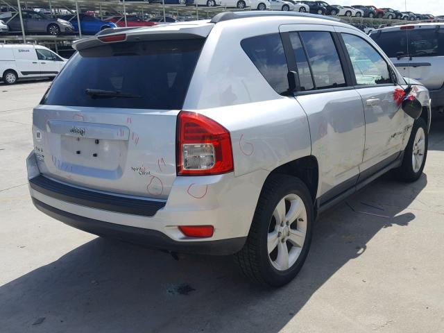 1J4NF1FB6BD259150 - 2011 JEEP COMPASS SP SILVER photo 4