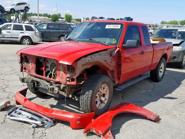 1FTLR4FE5BPA22227 - 2011 FORD RANGER SUP RED photo 2