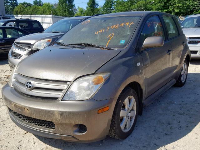 JTKKT624740049889 - 2004 TOYOTA SCION XA GRAY photo 2