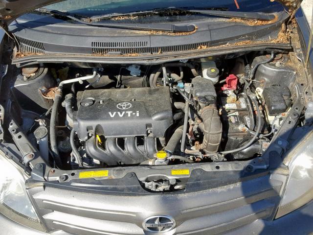 JTKKT624740049889 - 2004 TOYOTA SCION XA GRAY photo 7