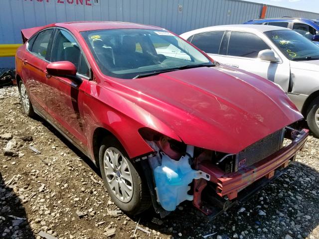 3FA6P0G76ER142147 - 2014 FORD FUSION S MAROON photo 1