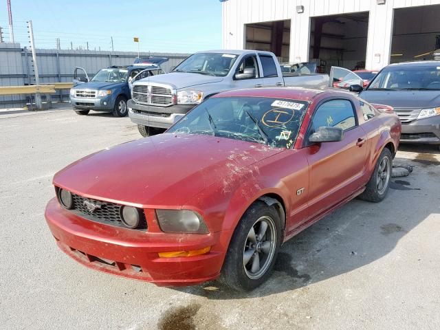 1ZVHT82H785136293 - 2008 FORD MUSTANG GT RED photo 2