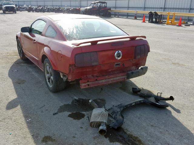 1ZVHT82H785136293 - 2008 FORD MUSTANG GT RED photo 3