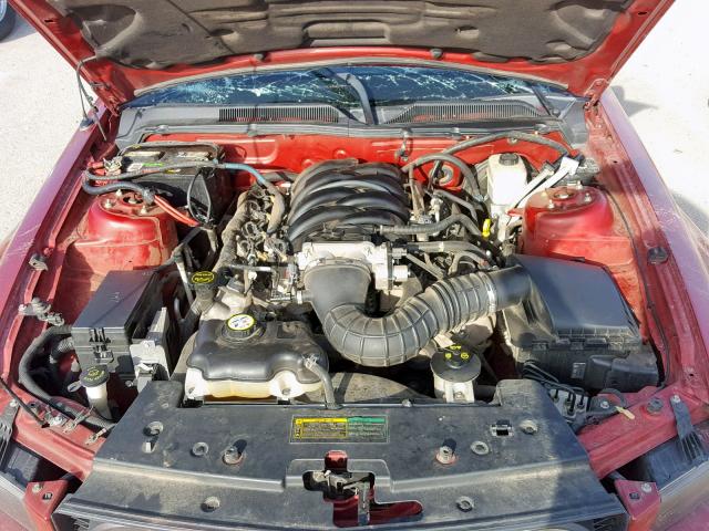 1ZVHT82H785136293 - 2008 FORD MUSTANG GT RED photo 7