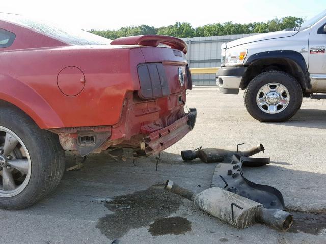 1ZVHT82H785136293 - 2008 FORD MUSTANG GT RED photo 9