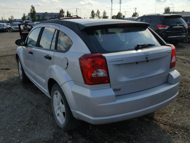 1B3HB48B77D514880 - 2007 DODGE CALIBER SX GRAY photo 3