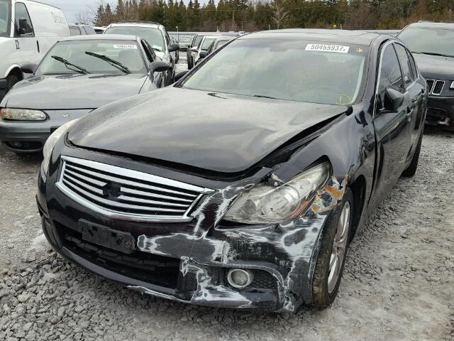 JN1CV6AR8AM453830 - 2010 INFINITI G37 BLACK photo 2