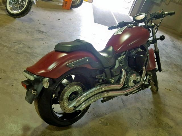 JYAVP33E1BA003511 - 2011 YAMAHA XVS1300 CU MAROON photo 4