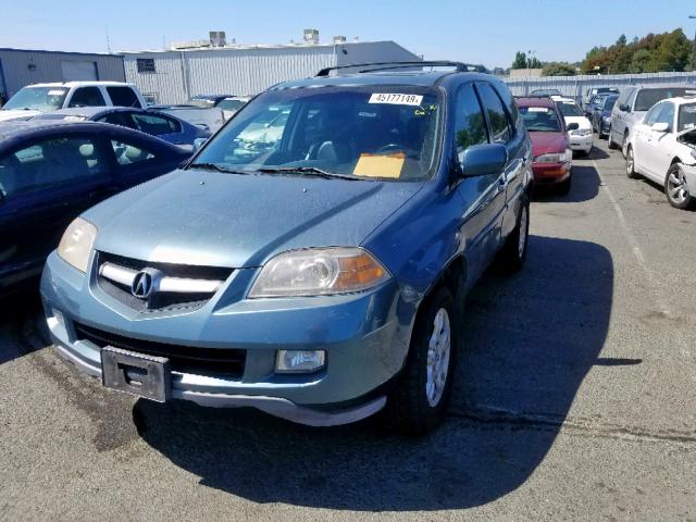 2HNYD18965H534181 - 2005 ACURA MDX TOURIN TEAL photo 2