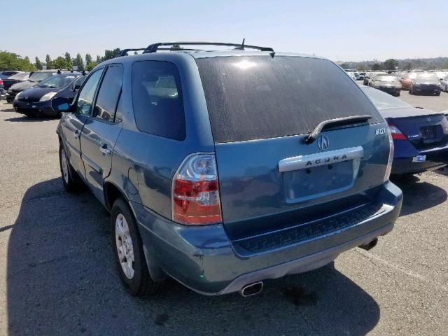 2HNYD18965H534181 - 2005 ACURA MDX TOURIN TEAL photo 3