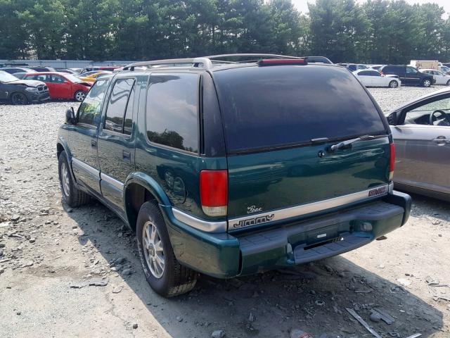 1GKDT13W3W2541639 - 1998 GMC JIMMY GREEN photo 3