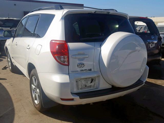 JTMBK31V785051721 - 2008 TOYOTA RAV4 LIMIT WHITE photo 3