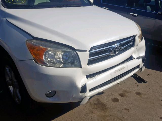 JTMBK31V785051721 - 2008 TOYOTA RAV4 LIMIT WHITE photo 9