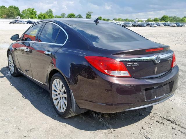 W04GS5ECXB1098051 - 2011 BUICK REGAL CXL BROWN photo 3