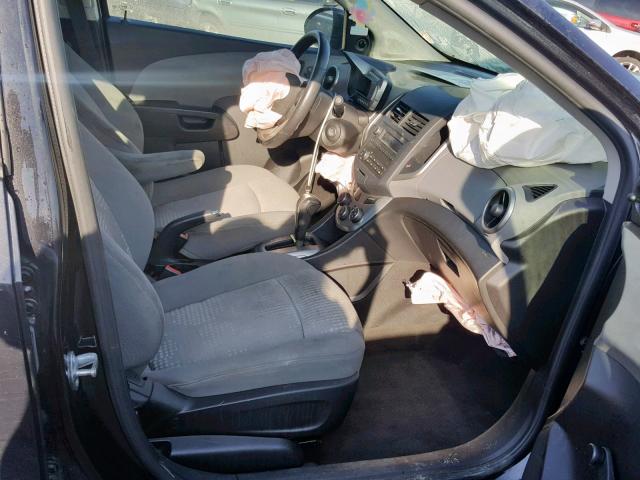 1G1JA5SH9F4209653 - 2015 CHEVROLET SONIC LS BLACK photo 5