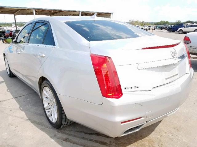 1G6AR5S31E0148604 - 2014 CADILLAC CTS LUXURY SILVER photo 3