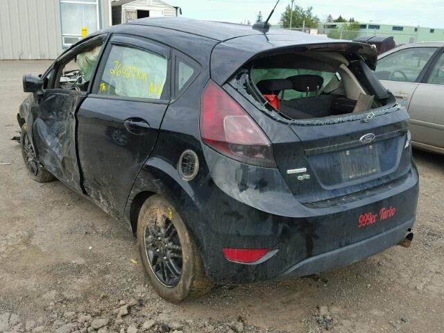 3FADP4EEXHM127152 - 2017 FORD FIESTA SE BLACK photo 3