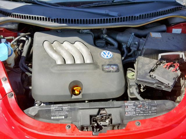 3VWCK21C82M422428 - 2002 VOLKSWAGEN NEW BEETLE წითელი ფოტო 7