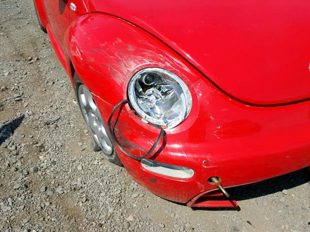 3VWCK21C82M422428 - 2002 VOLKSWAGEN NEW BEETLE წითელი ფოტო 9