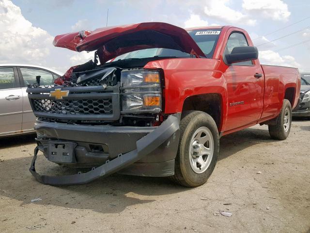 1GCNKPEC7FZ369860 - 2015 CHEVROLET SILVERADO RED photo 2