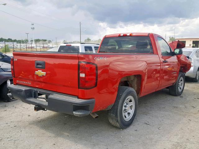 1GCNKPEC7FZ369860 - 2015 CHEVROLET SILVERADO RED photo 4