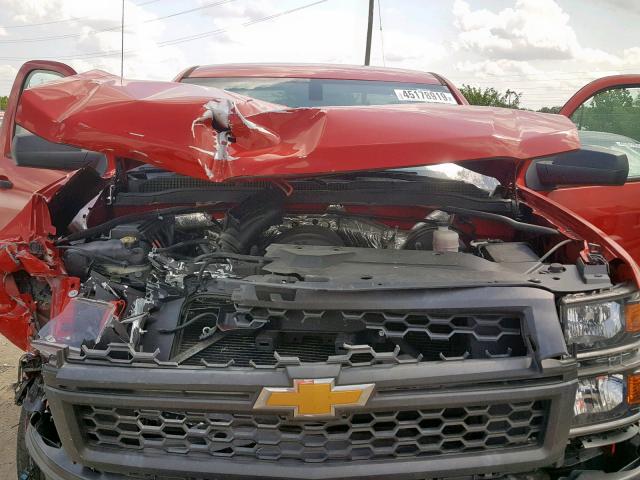 1GCNKPEC7FZ369860 - 2015 CHEVROLET SILVERADO RED photo 7