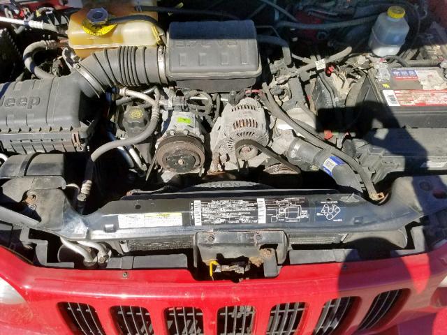 1J8GL58K42W202101 - 2002 JEEP LIBERTY LI RED photo 7