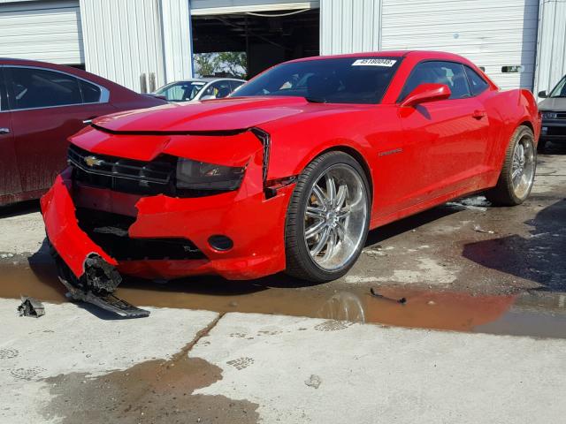 2G1FA1E33E9166518 - 2014 CHEVROLET CAMARO LS RED photo 2